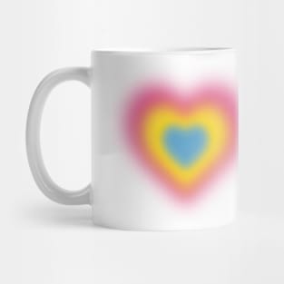 Pan/ pansexual blurry heart Mug